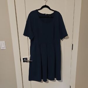 Lane Bryant Blue A-Line Midi Dress